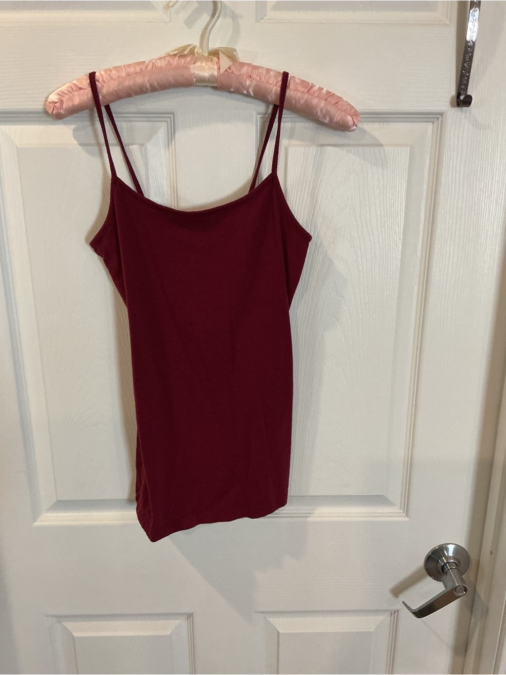 No Boundaries Burgundy Double-Strap Camisole